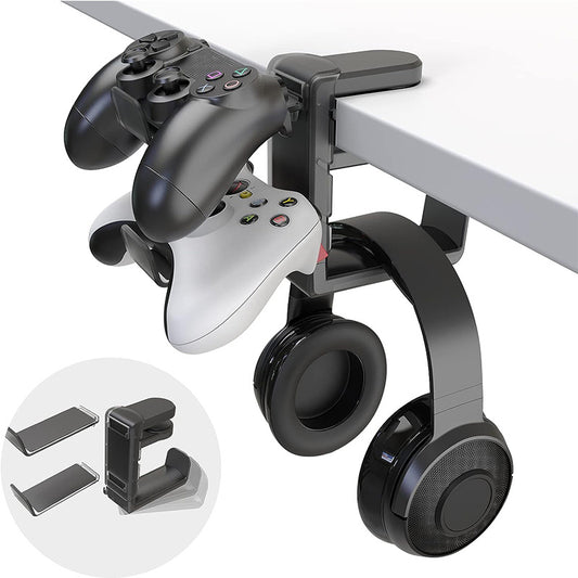 2-in-1 Headphone & Controller Hanger (Universal for PS5/PS4/Xbox)